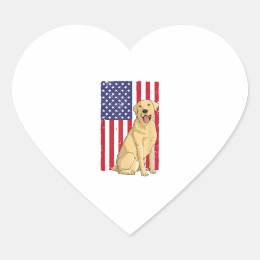 Beste labrador voor mannen Geel Laboratorium voor  Hart Sticker (Voorkant)