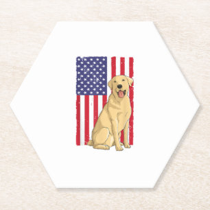 Beste labrador voor mannen Geel Laboratorium voor  Kartonnen Onderzetters