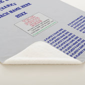 Beste Lacrosse Coach Gifts, alle spelers, coach te Sherpa Deken (3/4)