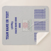 Beste Lacrosse Coach Gifts, alle spelers, coach te Sherpa Deken (Voorkant (horizontaal))