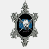 Beste lacrosse tin sneeuwvlok ornament (Links)