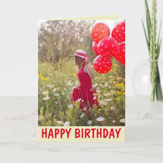 BESTE LADY BIRTHDAY KAART VOOR VRIEND (Voorkant)