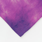 Beste Lady Boss Ever Retro Paarse Tie Dye Custom Fleece Deken (Hoek)