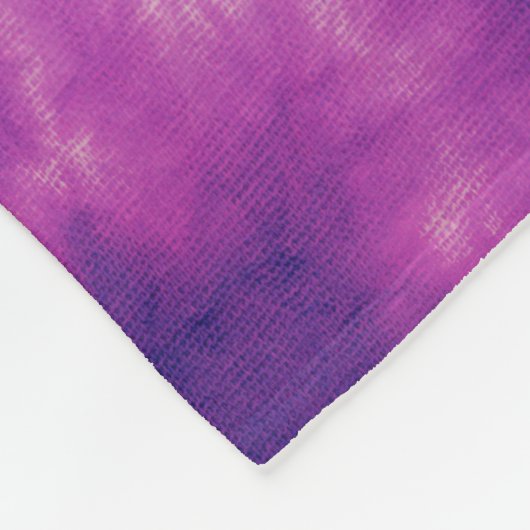 Beste Lady Boss Ever Retro Paarse Tie Dye Custom Fleece Deken (Hoek)