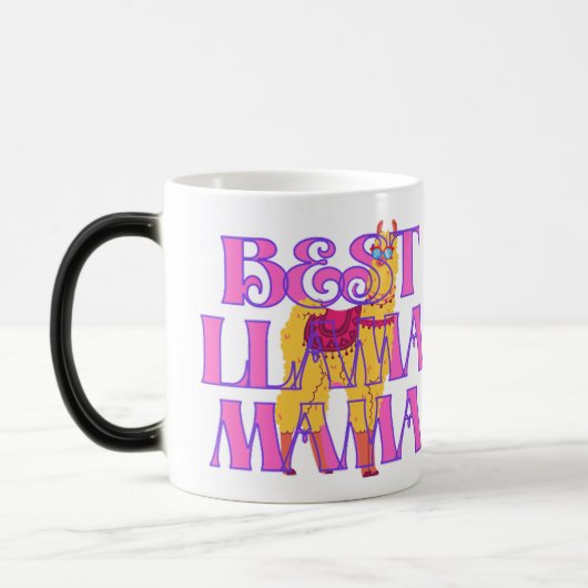 Beste Lama Mama ooit Magische Mok (Links)