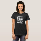 Beste landmeter ter wereld ooit t-shirt (Voorkant volledig)