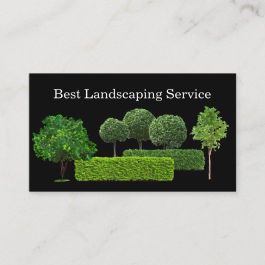 Beste Landschapsarchitectuur & Topiary-services Visitekaartje (Voorkant)