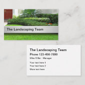 Beste landschapsontwerp voor thuisgebruik visitekaartje (Voorkant / Achterkant)