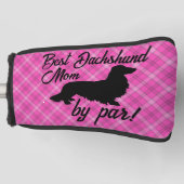Beste Lange Dachshund Moeder door Par Putter Head  Golfheadcover (Voorkant)