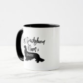 Beste Lange Haar Dachshund Hond Mam Gift Koffiemok (Voorkant links)