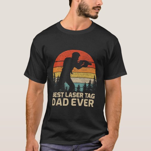 Beste Laser Label Pa Ooit Vaderdag T-shirt (Voorkant)