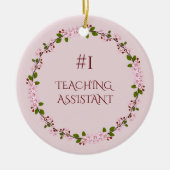 Beste leerassistent keramisch ornament (Voorkant)