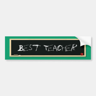 Beste leerkracht Blackboard Bumpersticker