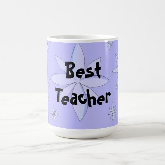 Beste leerkracht Snowflake-ontwerp Koffiemok (Center)