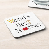 Beste leerlingenschoolvoorraad ter wereld bier onderzetter (Linkerzijde)