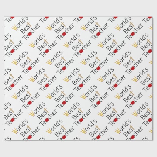 Beste leerlingenschoolvoorraad ter wereld cadeaupapier (Vlak)