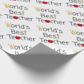 Beste leerlingenschoolvoorraad ter wereld cadeaupapier (Hoek)