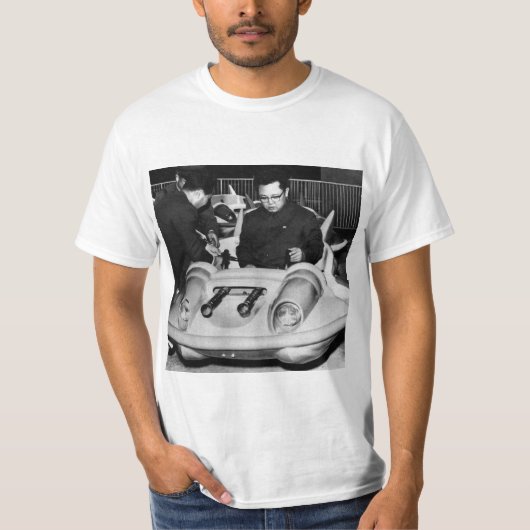 Beste leider Kim Jong Il-ruimteschip T-shirt (Voorkant)