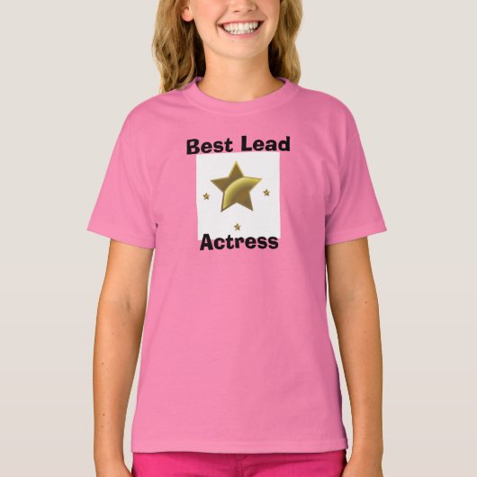 Beste leidinggevende actrice t-shirt (Voorkant)