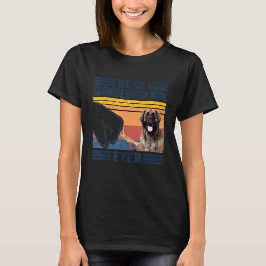 Beste Leonberger mam ooit hond moeder moeders T-shirt (Voorkant)