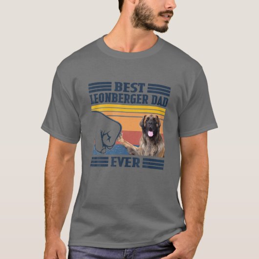 Beste Leonberger vader ooit  vaderdag Christus T-shirt (Voorkant)