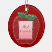 Beste leraar Apple Keramisch Ornament (Links)
