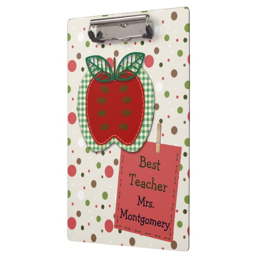 Beste leraar Apple op maat Klembord (Links)