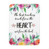 Beste leraar Appreciezer citaat Dank je cadeau Magneet (Verticaal)