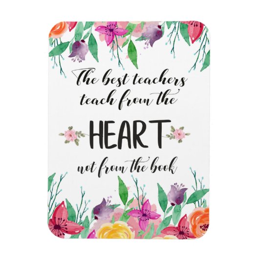 Beste leraar Appreciezer citaat Dank je cadeau Magneet (Verticaal)