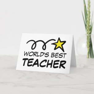 Beste leraar/coach ter wereld - Wenskaart Kaart