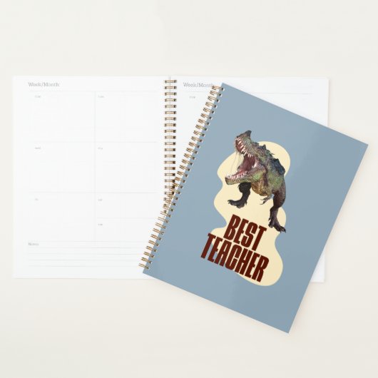Beste Leraar Dinosaurus Klaslokaal Humor Planner (Display)