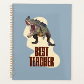 Beste Leraar Dinosaurus Klaslokaal Humor Planner (Voorkant)