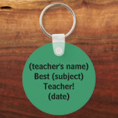 Beste leraar! -dleutelhanger sleutelhanger (Voorkant)