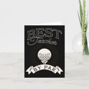 Beste leraar door Par Funny Golf Golfer Kaart