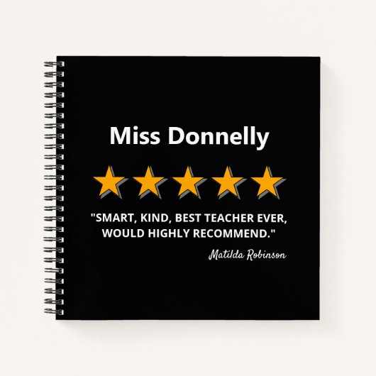 Beste leraar | Eind Notitieboek schooljaar Cadeau (Voorkant)