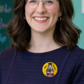 Beste leraar einde termijn School Waardering Ronde Button 5,7 Cm