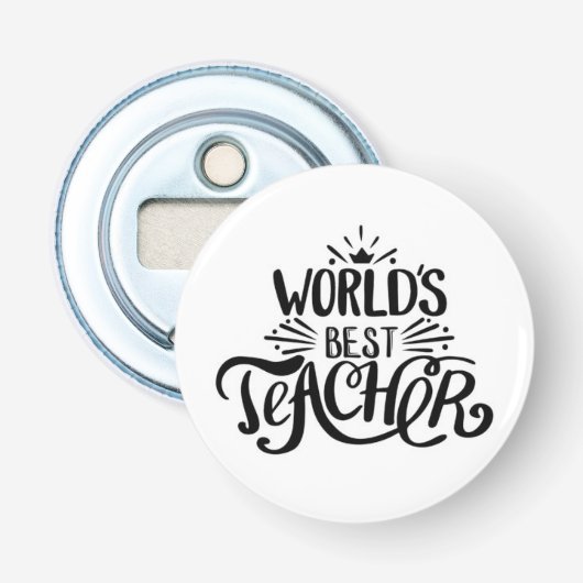 **BESTE LERAAR** FLES OPENER TER WERELD (Voorkant)