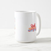 Beste leraar Gingham School Crest Koffiemok (Voorkant rechts)