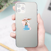 Beste Leraar Grappige Konijn Klas Humor Sticker (Telefoon)