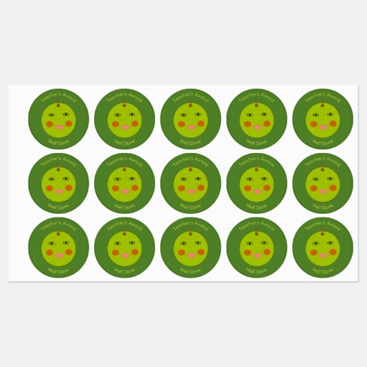 Beste Leraar Happy Apple Aangepaste Prijs Labels (Vel)