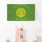Beste leraar Happy Apple Custom Banner (Insitu)