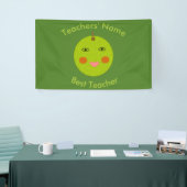 Beste leraar Happy Apple Custom Banner (Beurs)