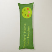 Beste leraar Happy Apple Custom Body Pillow Lichaamskussen (Achterkant (Verticaal))
