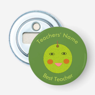 Beste leraar Happy Apple Custom Bottle Open Button Flesopener
