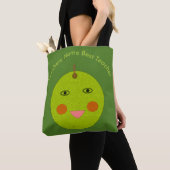 Beste leraar Happy Apple Custom Canvas tas (Dichtbij)