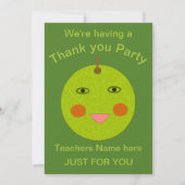 Beste leraar Happy Apple Custom nodigt hen uit Kaart (Voorkant)