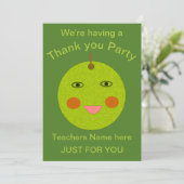 Beste leraar Happy Apple Custom nodigt hen uit Kaart (Staand voorkant)