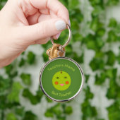 Beste leraar Happy Apple Custom Sleutelhanger (Hand)