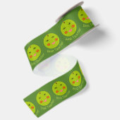 Beste leraar Happy Apple-lint Satijnen Lint (Achterkant)