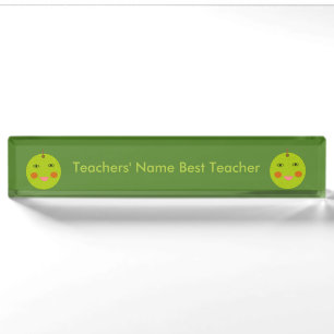 Beste Leraar Happy Apple Naamplaatje Naambordje